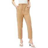 Linen Blend Crop Blouse