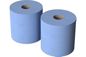 COS® 2 ROLL Swift Centrefeed Blue Premium 150m - 2 Ply Embossed - Strong & Absorbent Hand Towel - Ideal for Home, Office, Kitchen, Garage & Commercial Use