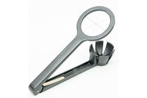 Thiru coupe-oeufs (coupe-oeufs Basic) - coupe-oeufs sans casser les jaunes - 6 fils de coupe en acier inoxydable - Convient pour les oeufs de taille S-L