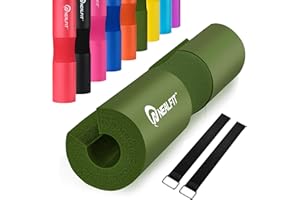 NEALFIT Barbell Pad Squat Pad for Squats—Squat Bar Pad—Great for Weightlifting,Lunges and Hip Thrusts—Foam Sponge Pad—Fit Standard and Olympic Bars Perfectly