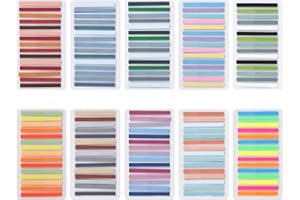 VALICAER 3000 szt. ultra cienkich samoprzylepnych zakładek, 10 sztuk, wielokolorowe, przezroczyste karteczki samoprzylepne do podkreślania adnotacji, zakładki do pisania, samoprzylepne flagi do klasyfikowania plików, dokumentów, 300 arkuszy/podkładek, 3000 szt