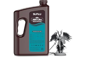 SUNLU 4KG Upgrade Resina ABS-Like, resina para impresora 3D impresoras 3D LCD/DLP/SLA de resina de curado UV de 405nm, resina de impresora 3D de alta compatibilidad,4000g gris oscuro