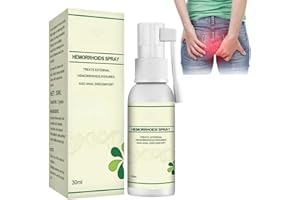UJOOGBU Natural Hemorrhoids Spray,Hemorrhoids Treatment,Hemorrhoid Spray for Anal Itching Bleeding and Discomfort,Fast Pain Relief Spray for Hemorrhoids and Anal Fissures,30ml