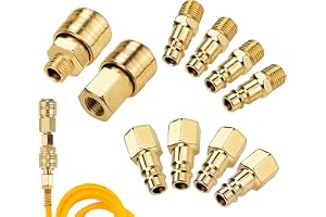 1/4 NPT Tryckluftstillbehör, 10 x 1/4 tum tryckluft snabbkopplingar