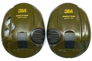 3M Peltor SportTac Spare Cup Cover - Green Pair