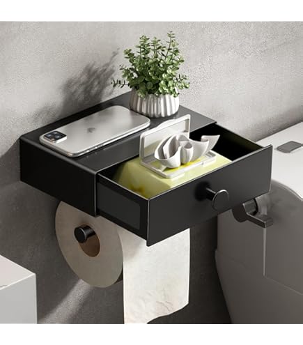 Porte Serviette Salle De Bain Sans Percage Acier Brossé 45 Cm, Porte