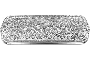 EUROART Brass Art Style/Various Designed Fingerplate, Push Plate in Polished Chrome/Satin Nickel (Syana – 202x76mm, Polished Chrome) Ideal for Both Classic and Contemporary interiors