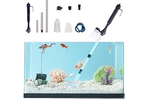 FELENNY Electric Aquarium Gravel Cleaner Kit,Fish Tank Vacuum Cleaner Kit Automatic Aquarium Siphon Filter Kit,Automatic Aquarium Water Changer, Fish Tank Cleaner