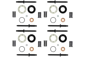 CAR-PARTS24 Lot de 4 joints de réparation - Kit de réparation pour injecteur avec vis d'expansion - 1.6 HDI 1.6 TDCI - Code moteur 9HZ 9HW DV6B W16