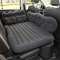 KMZ SUV Air Mattress With Pump - Portable Car Bed For Camping & Travel With 2 Pillows