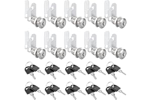 ​​SENENQU 10 PZ - Serrature per Armadietti Metallici 25mm con Chiave - Serratura Per Mobili Serraturas Cassette Postali, Armadi Spogliatoio​​