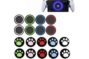 DETUEUA Copri Analogici per PlayStation Portal Remote Player, (8+10) Pezzi Silicone Thumb Grip Caps Custodia ThumbStick Grips Cap Protettiva Case, Joystick Caps Accessori - 9 Colors
