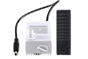 HORTHERO 200623 Aero-Garden Pump with 10 Filters, Ultra Quiet Hydroponics Growing System Pump Fit for Harvest Elite, Bounty, Farm, Extra, Ultra