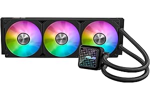 ‎ASUS ASUS Prime LC 360 ARGB All-in-One-Flüssig-CPU-Wasserkühlung (drei ARGB Lüfter, anpassbarer Infinity-Spiegel, 400 mm Schläuche, CPU-Sockel Intel LGA 1851, 1700, 1200, 115X, AMD AM5, AM5)