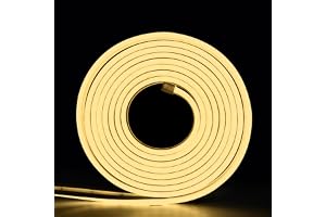 Forus 5 Meter LED Neon Strip Light - Warm White, Flexible Waterproof Rope Lights 16.4 Feet with 12V Adapter, Indoor Outdoor Diwali Decorative Lighting, Home Decoration, Wall Decor, 1 Yr Warranty