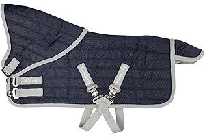 LeMieux Toy Pony Stable-Tek Rug - Fully Functional Buckles and Detachable Neck - Educational Toy - Navy