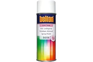 belton spectRAL Lackspray RAL 9016 verkehrsweiß, glänzend, 400 ml - Profi-Qualität