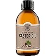 Natural Planet Original Castor OIl 250ml Cold Pressed Premium Quality 100% Pure Hexane-Free, Non GMO, Versatile Usage Eyelashes, Eyebrows and Hair growth