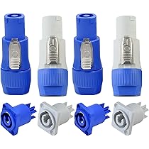Conector Macho Powercon De 3 Pines Para CA, NAC3FCA Y NAC3FCB, 20 A 250 V Adaptador De Enchufe Para Luz De Escenario A 89779170