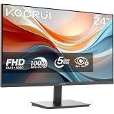 KOORUI Office Monitor 24 Inch VA FHD 100Hz Eye Care Display E2412F | 24" 1920x1080p Frameless Display, 3000:1 Contrast, Adapt