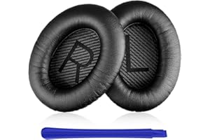 TesRank Zapasowe nauszniki zestaw poduszek do słuchawek Bose QuietComfort QC 2 15 25 35 AE2 AE2i AE2w SoundTrue SoundLink czarny