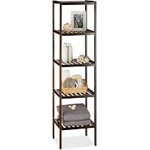 Scaffale Da Bagno Relaxdays In Bambù - 3 Ripiani, 80x34.5x33 Cm, Mobile Salvaspazio Per Cucina, Camera E Ingresso