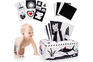 HappyKidsClub Baby Spielzeug 0-12 Monate, Baby Schwarz Weiß Spielzeug Baby Spielzeug ab 0-12 Monate Montessori Spielzeug ab 1 Jahr Baby Spielzeug ab 1 Jahr Spielzeug Baby 0-6 Monate