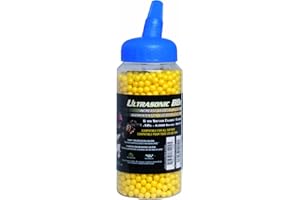 CYBERGUN Taurus Softair BB's 0,12 g hochwertige Softairmunition 2.000 Stück Kal. 6mm - Balines de plástico para Airsoft (Armas, Bolas, Revista, 2 Piezas, Hop up, Tauro, pequeño, 6 mm), Color Amarillo
