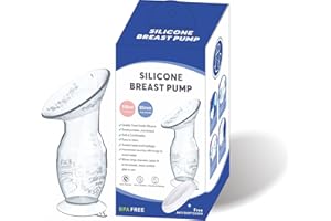 JIMCOM Breast Pump，Manual Breast Pumps&Silicone Breast Pump Relieves Engorgement and Boosts Milk Supply——4oz/100ml