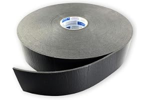 Akustisk/ljudisolerande fjädrande tejp – dubbarbete/reglage isoleringsremsor 4 mm tjocka 30 m (50 mm)