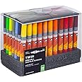 Molotow One4All Acrylic Twin Marker Complete Set (1.5 and 4.0 mm Line Width, High Coverage and Permanent, Quick Drying, Refillable, for Almost All Surfaces) 74 Assorted Pieces