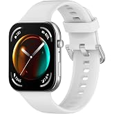 Teknoft Huawei Watch Fit 4 Pro/Fit 4/Fit 3 ile Uyumlu Yumuşak Dokulu Konforlu Spor Silikon Kordon