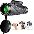 Telescope Shadowhawk Newest 12x50 Monocular Telescope For Adults Kids HD Monoculars with Smartphone Holder and Tripod Waterproof Monocular for Bird Watching Camping Hiking