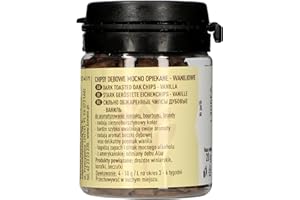 Browin 405040 Virutas de Roble Vainilla, Muy Tostado 20 g, Escamas, Finas Varillas de Roble para aromatizar el Alcohol