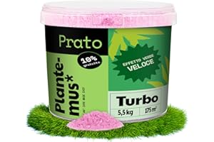 PLANTEMUS* PLANTEMUS Concime Prato Verde Turbo. Primavera e Estate, Microcristalli Ultrasolubili, Ricco di Azoto, Tecnologia Tedesca, 5.5 KG copre 175 m²
