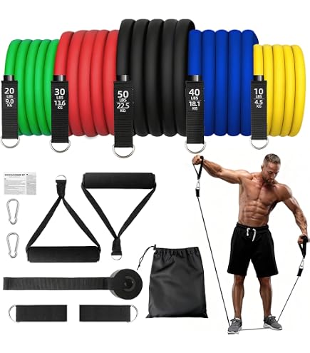 2 Pezzi Maniglie Palestra, Maniglie a Fascia di Resistenza, Accessori di Ricambio per Allenamento sulla Fune per Allenamento di Forza e Cardio