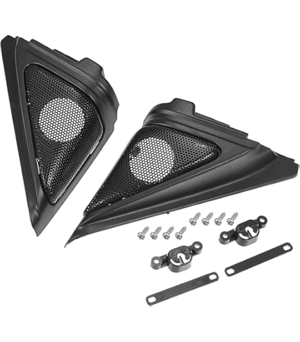 Pair Car A Pillar Door Tweeter Speaker Cover Trim For Mitsubishi Mirage Black