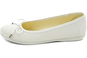 PULIDINES - manoletina de Lino para niña con un Lazo en el Empeine Niñas