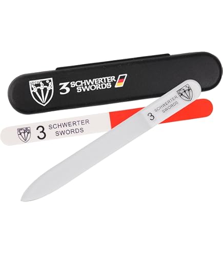 Glas-Nagelfeile Mit Etui – Geschenk Für Frauen, Teenager, Beste Freunde, 13,5 Cm, Kristall-Feile