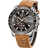 BENYAR Watches for Men Chronograph Analogue Quartz Movement Wrist Watch Fashion Business Sports Watch 30M Waterproof and Scra