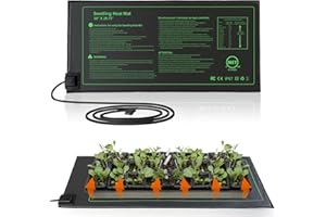 PAIGTEK Seedling Heat Mats for Seed Starting Propagation and Increase Germination Success 10 inch x 20.75 inch MET Safety Standard Certified