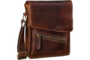 STILORD 'Steve' Borsa Uomo Piccola Pelle Borsello Vintage da Spiaggia Borsetta Uomo Tracolla Design Orizzontale Elegante