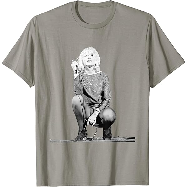 Blondie Debbie Harry Mic Pose 2 Parallel Lines Ufficiale Uomo Maglietta Unisex - Foto 5