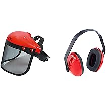 Cuffie Antirumore Con Visiera Per Decespugliatore - Protezione SNR 22dB, Regolabile, 41x26x10cm - Foto 11