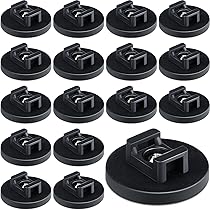 15 Stück Magnetische Kabelclips (schwarz) – Halter Für Kabelmanagement, Einfach Zu Befestigen