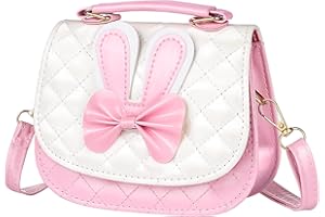 ZWOOS Borsa con Tracolla Regolabile, Carino Principessa, Messenger Borse per Donna, Bambina (ROSA)