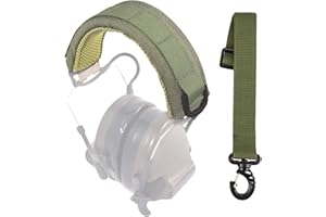 DETECH Outdoor Modular Headset Cover Molle Stirnband für allgemeine Taktische Ohrenschützer Mikrofon Jagd Shooting Kopfhörer Cover