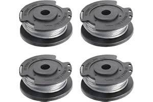 MEMOFYND Bobinas de repuesto de 4 piezas, accesorios para cortacésped, cortacésped, cortabobinas, hilos Bosch, piezas de repuesto (negro)