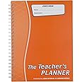 Educational Planning Books - The Teachers Planner Wirobound 2025-26 | A5 Teacher Planner & Academic Diary, Page-a-Day Teacher Notebook in 5 Periods per Day - Orange (TP15-O)
