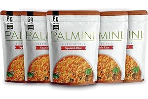 NEW!! Palmini Low Carb Spanish Rice | 6g of Carbs | Gluten Free | Ready-to-Eat | 226g Pouch (Pack of 6))